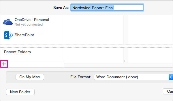 shortcut for saving word document on mac